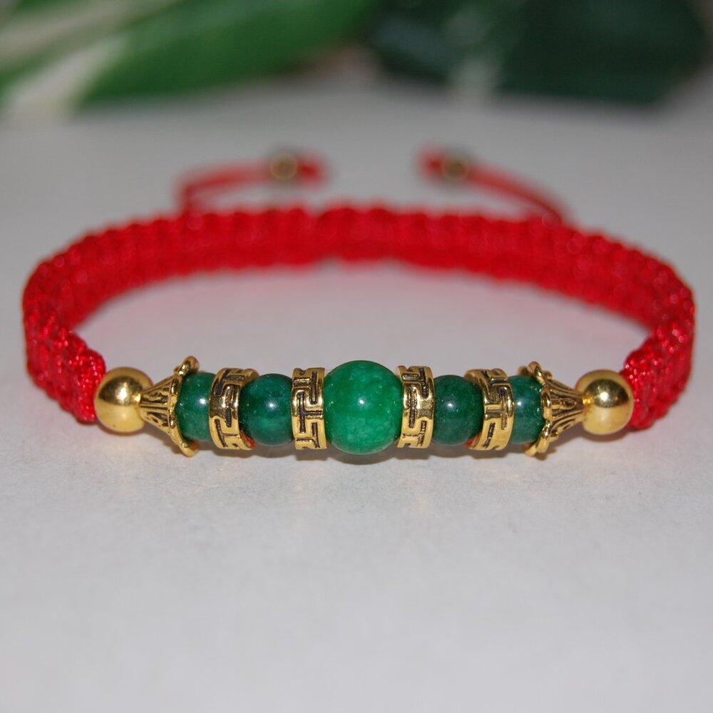 Jade Good Luck Bracelet,Lunar New Year Bracelet,Fung Shui Bracelet,Gift